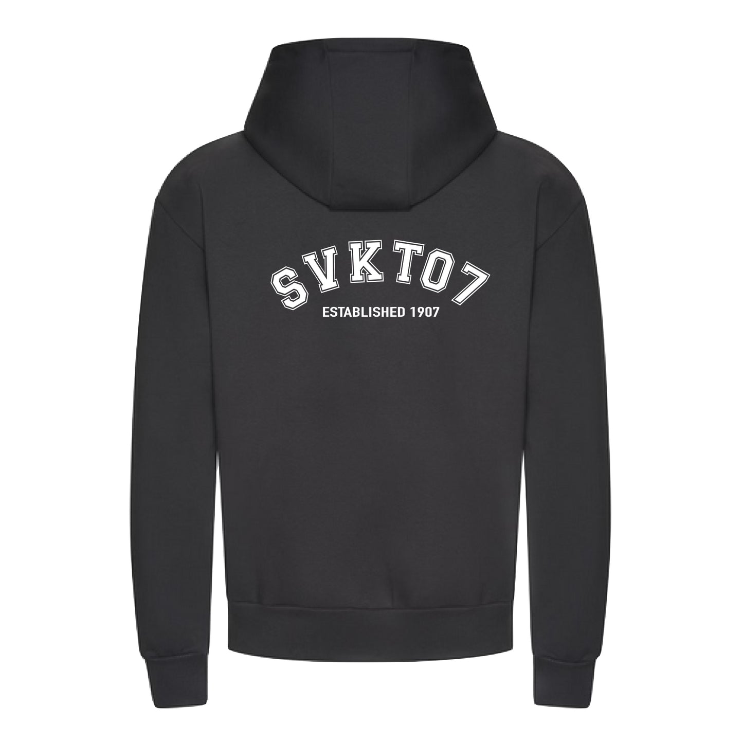 SVKT07 Hoodie mit Backprint „SVKT07 Established“ – Schwarz