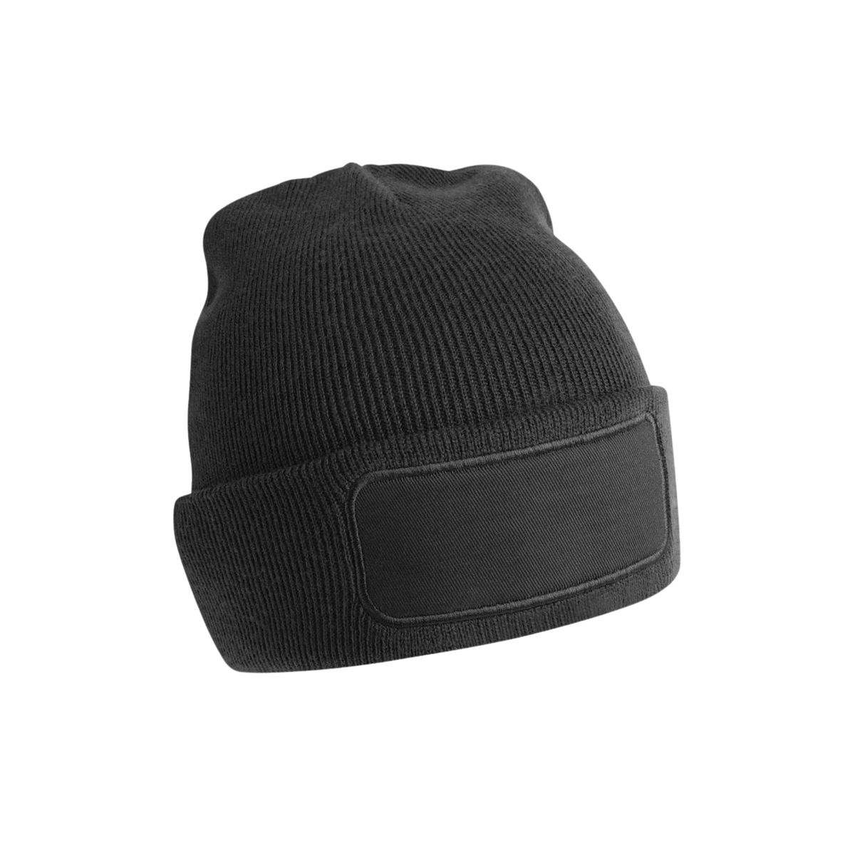 B445 Beanie mit eckigem Patch