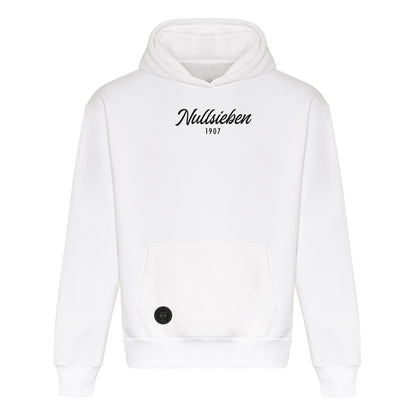 SVKT07 Hoodie mit Backprint „Nullsieben 1907“ – Weiß