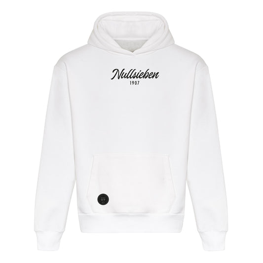 SVKT07 Hoodie mit Backprint „Nullsieben 1907“ – Weiß