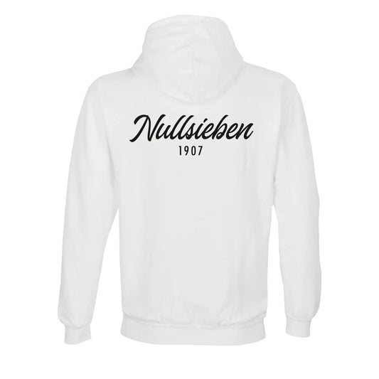 SVKT07 Hoodie mit Backprint „Nullsieben 1907“ – Weiß