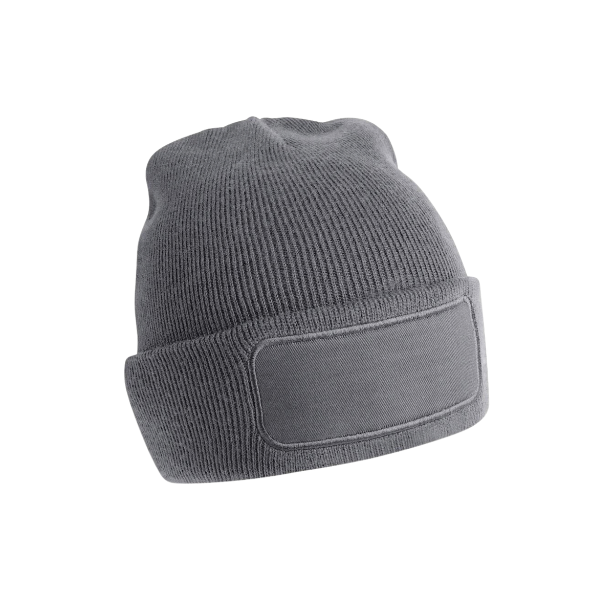 B445 Beanie mit eckigem Patch