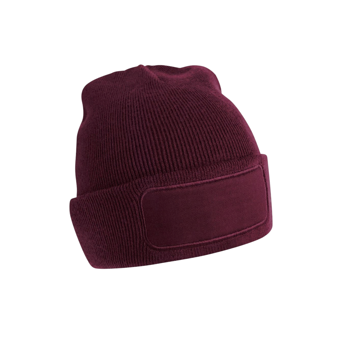 B445 Beanie mit eckigem Patch