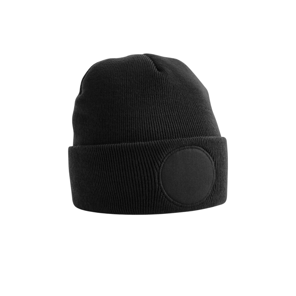B446 Beanie mit rundem Patch