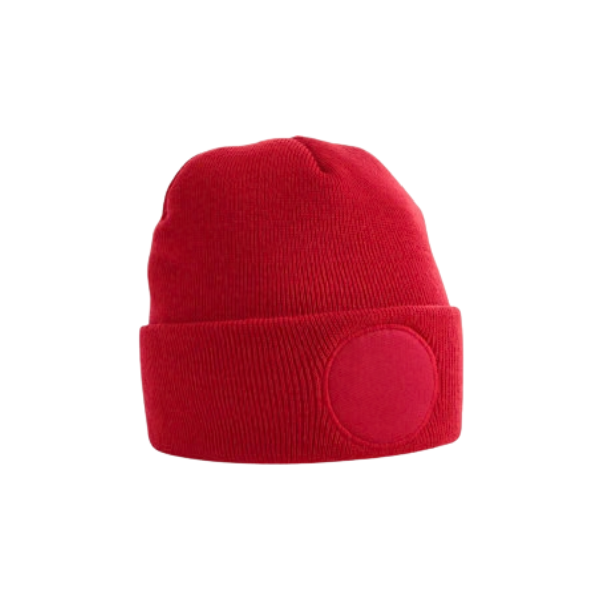 B446 Beanie mit rundem Patch