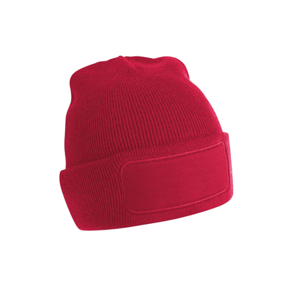 B445 Beanie mit eckigem Patch