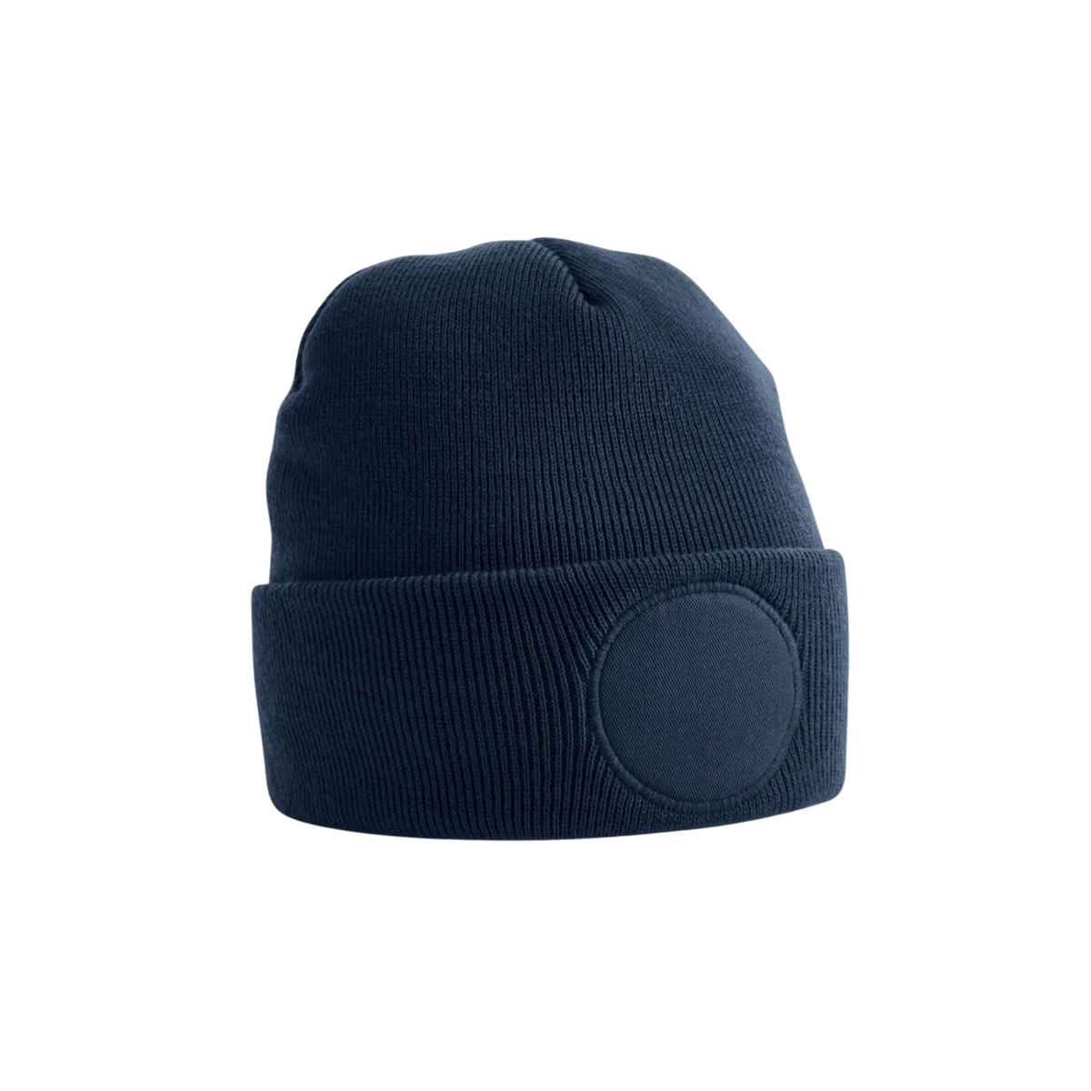 B446 Beanie mit rundem Patch