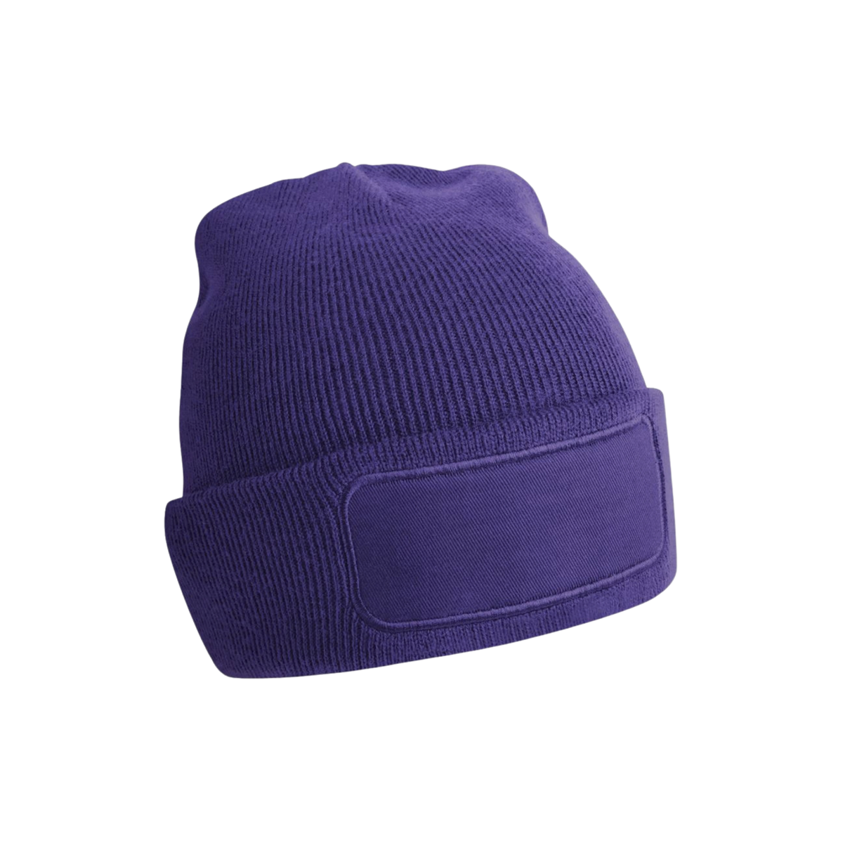 B445 Beanie mit eckigem Patch