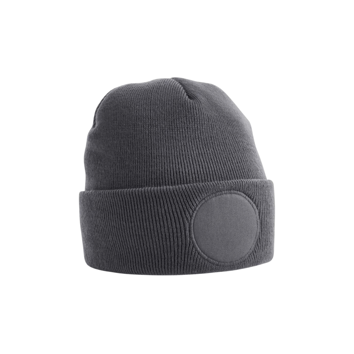 B446 Beanie mit rundem Patch