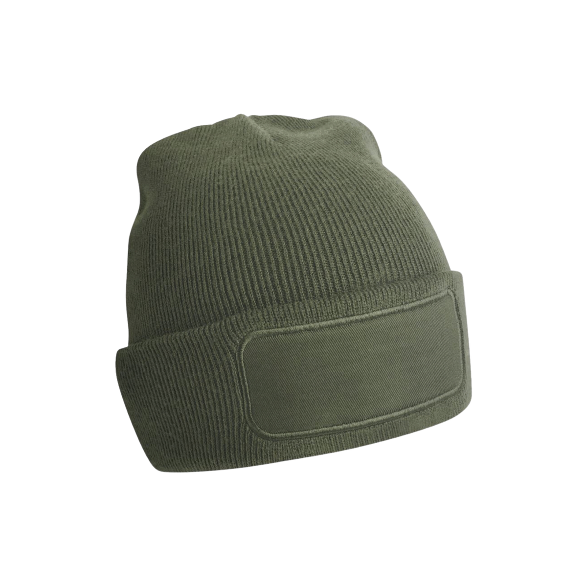 B445 Beanie mit eckigem Patch