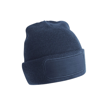 B445 Beanie mit eckigem Patch