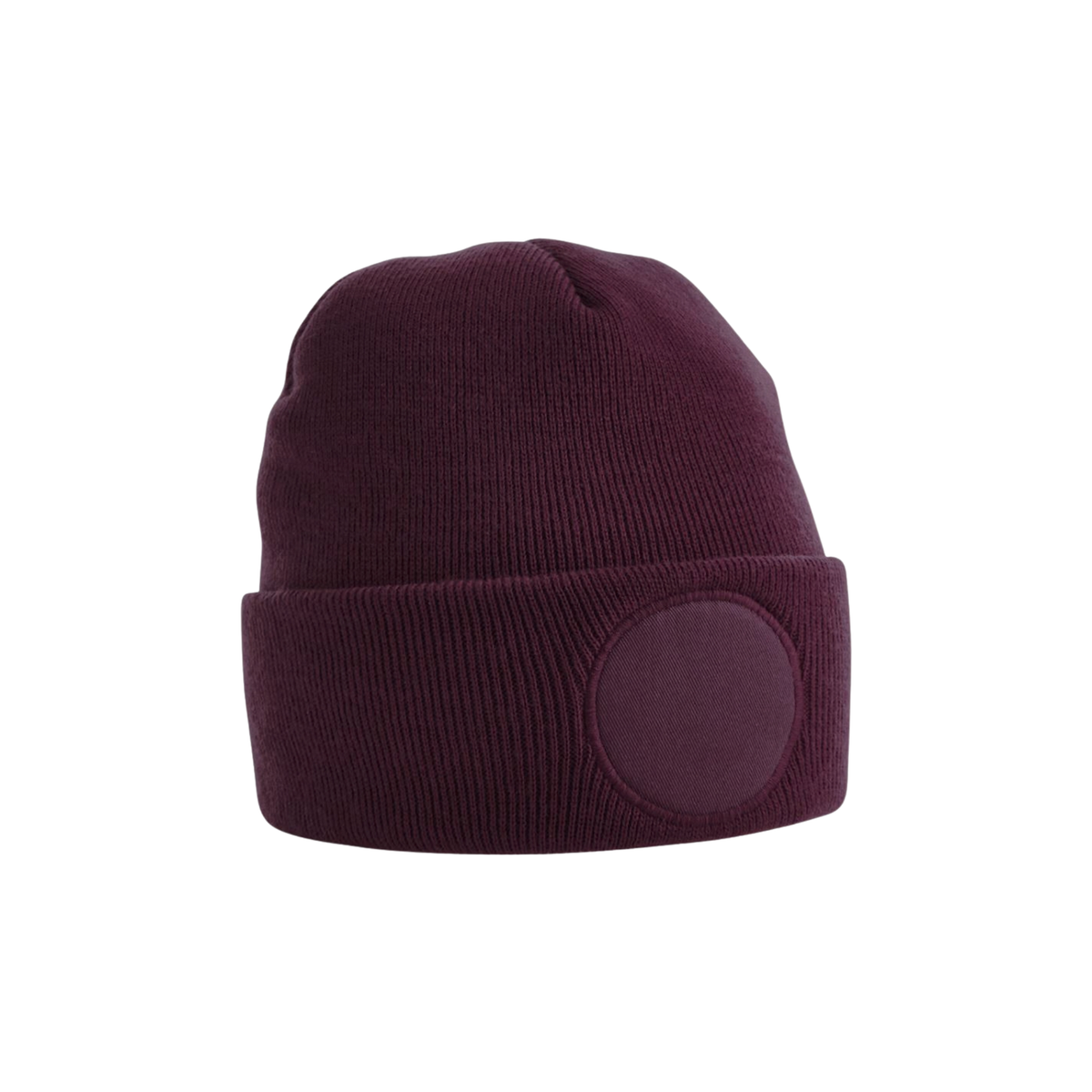 B446 Beanie mit rundem Patch