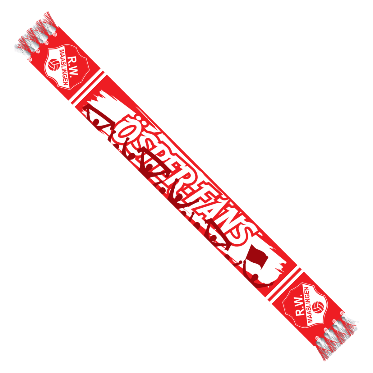 RWM Schal rot-weiß